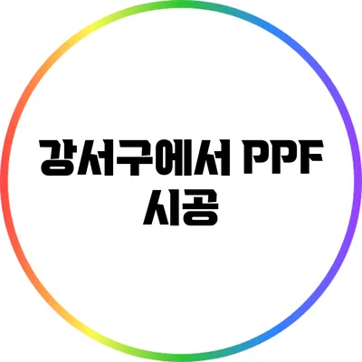 강서구에서 PPF 시공