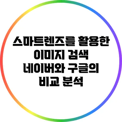 스마트렌즈를 활용한 이미지 검색: 네이버와 구글의 비교 분석