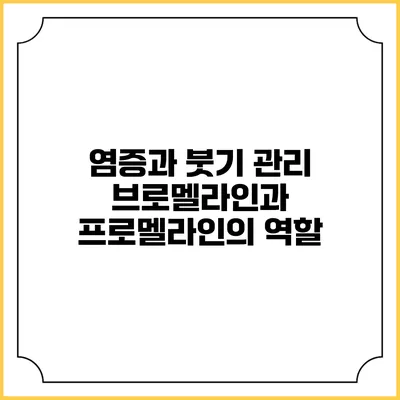 염증과 붓기 관리: 브로멜라인과 프로멜라인의 역할